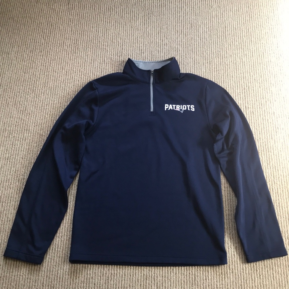 Team Apparel Patriots 1/4 zip adult small